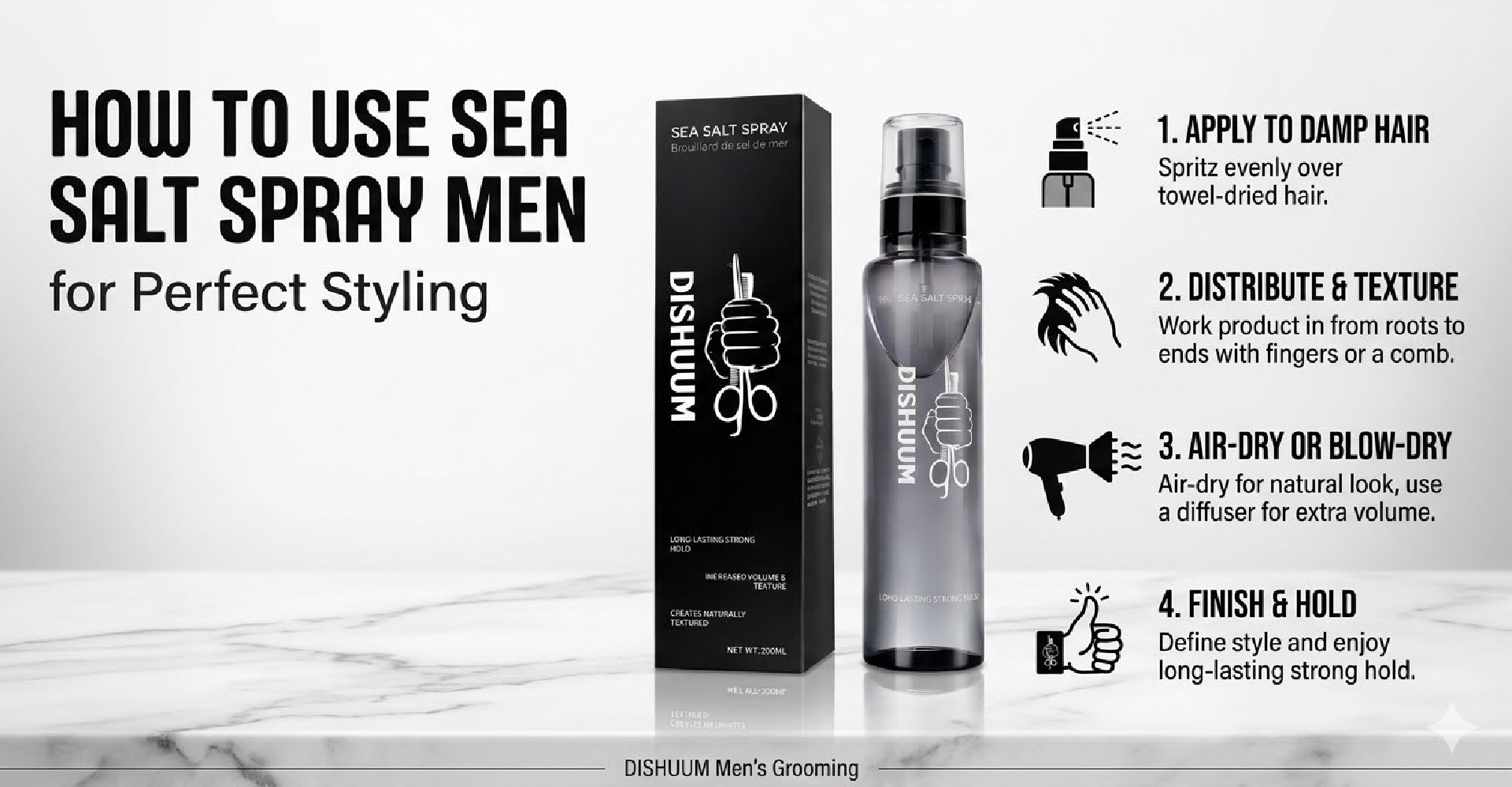 How to Use Sea Salt Spray Men for Perfect Styling