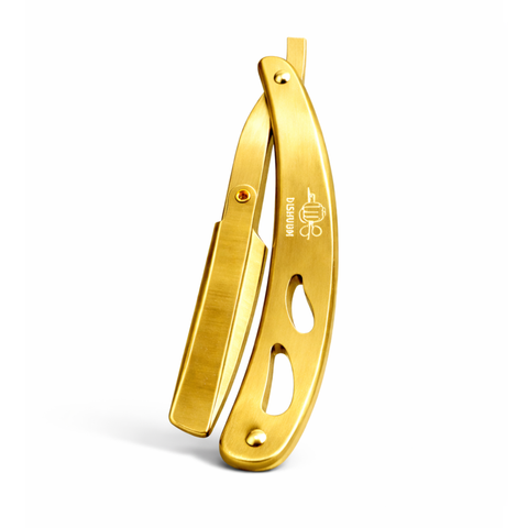 Professional Straight Ustra | Matte Gold | Grooming Tools for Men