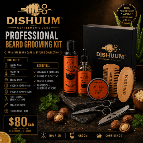DISHUUM Professional Beard Grooming Kit