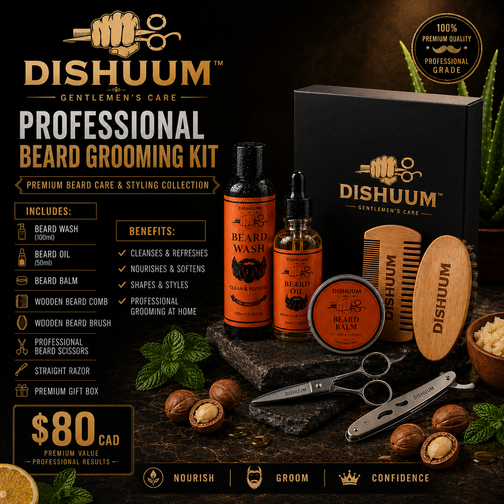 DISHUUM Professional Beard Grooming Kit