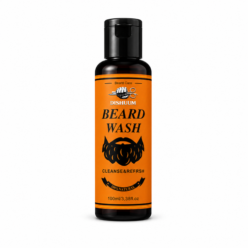 DISHUUM Beard Wash | Natural Beard Cleanser for Soft & Healthy Beard | 100ml