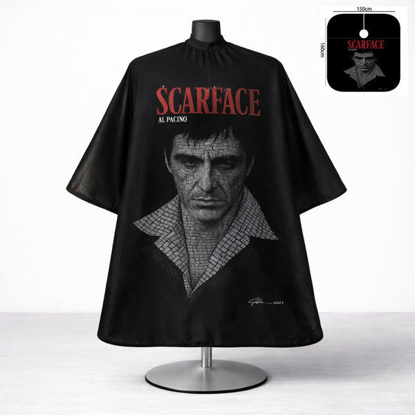 Scarface Al Pacino Premium Barber Cutting Cape