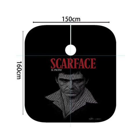 Scarface Al Pacino Premium Barber Cutting Cape