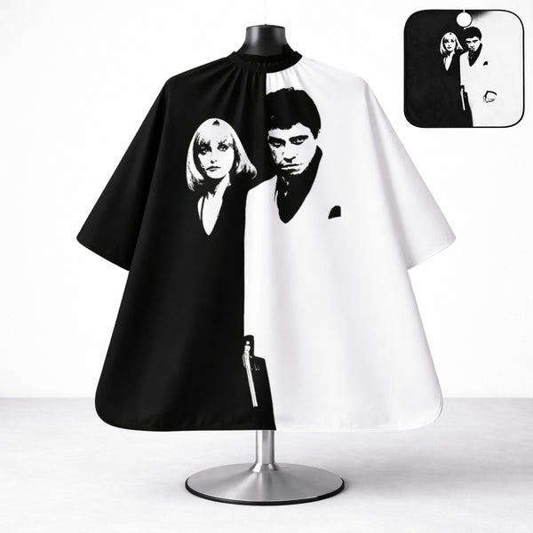 Statement Barber Cape “Scarface” Edition