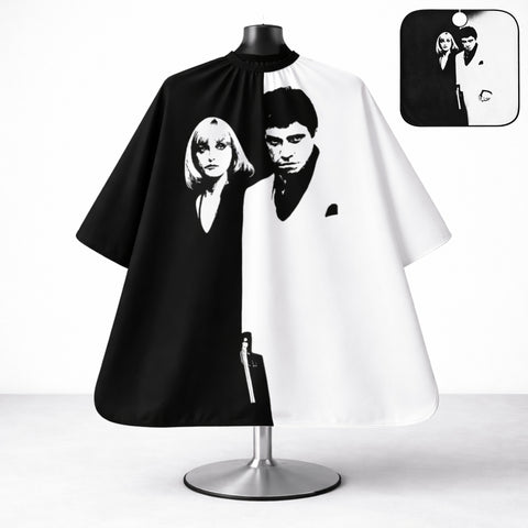 Statement Barber Cape “Scarface” Edition
