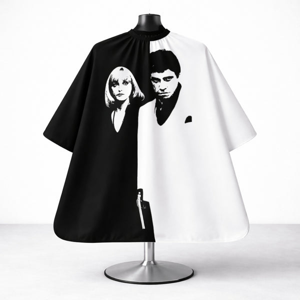 Statement Barber Cape “Scarface” Edition