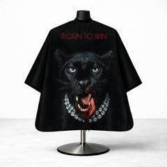Born To Win Panther Designer Barber Cape