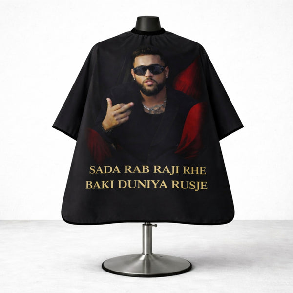 Sada Rab Raji Barber Cape " Karan Aujla " Edition