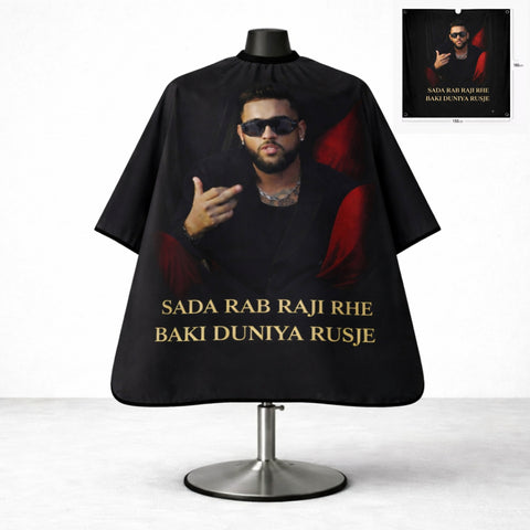 Sada Rab Raji Barber Cape " Karan Aujla " Edition