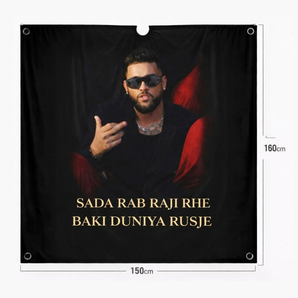 Sada Rab Raji Barber Cape " Karan Aujla " Edition