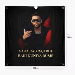 Sada Rab Raji Barber Cape " Karan Aujla " Edition