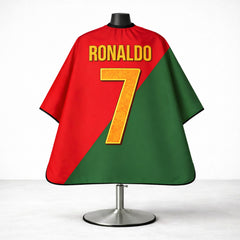 Ronaldo 7 Portugal Designer Barber Cape