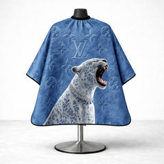 Luxury Leopard Designer Barber Cape