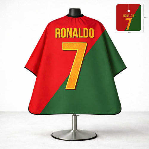 Ronaldo 7 Portugal Designer Barber Cape