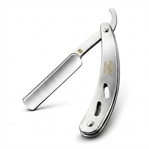 Elite Matte Silver Ustra for Precision Shaving | Professional Barber Ustra