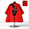 Luxury Black Snake Designer Barber Cape