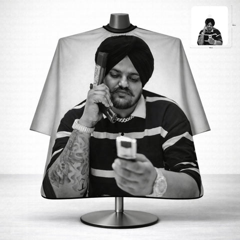 Sidhu Moose Wala Legacy Barber Cape