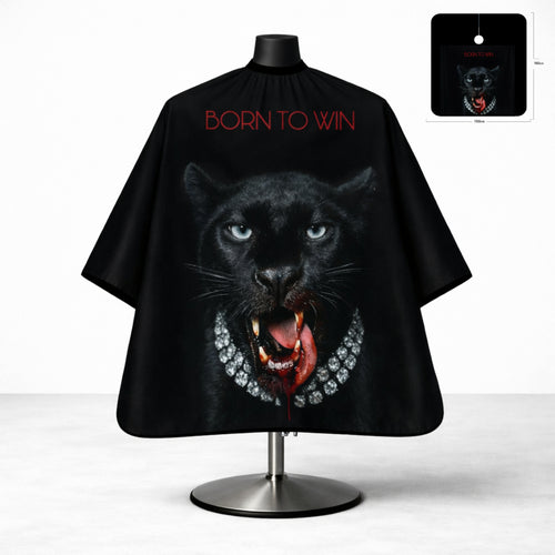 Born To Win Panther Designer Barber Cape