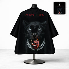 Born To Win Panther Designer Barber Cape