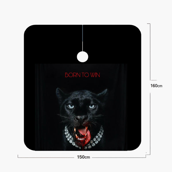 Born To Win Panther Designer Barber Cape