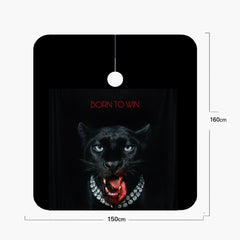 Born To Win Panther Designer Barber Cape