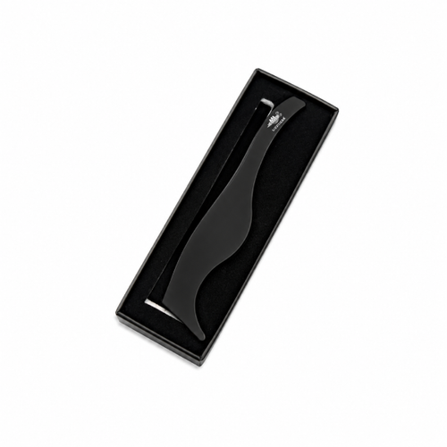 Matte Black Ergonomic Barber Razor Holder for Salon & Personal Grooming