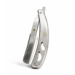 Elite Matte Silver Ustra for Precision Shaving | Professional Barber Ustra